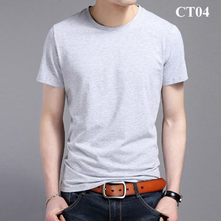 ❤️Hot Sale❤️ Áo thun nam tay ngắn cổ tròn dáng body vải cotton mềm mịn Nhiều màu đủ size