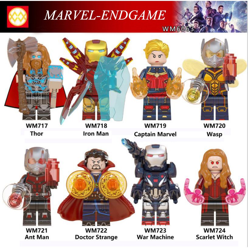 Đồ chơi lắp ráp Mini Figure nhân vật siêu anh hùng Marvel-WM6063