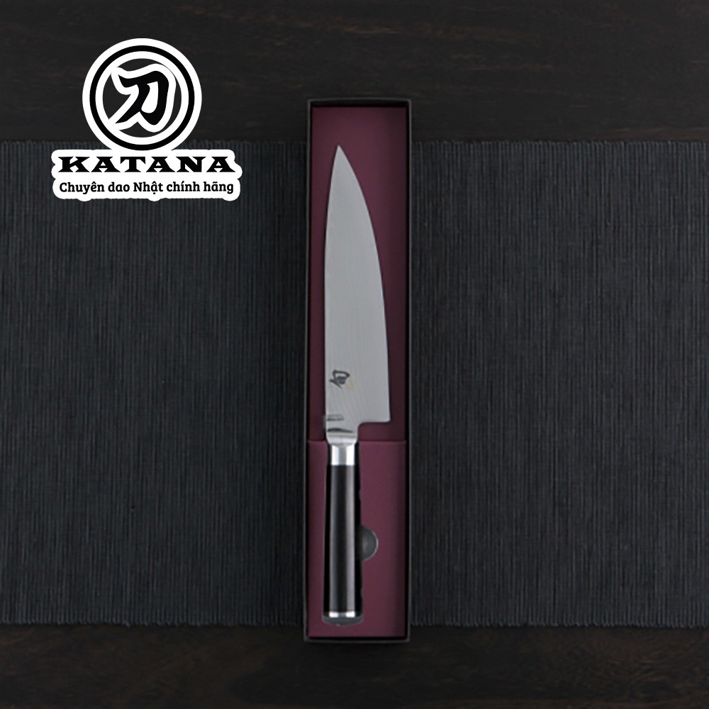 Dao bếp Nhật cao cấp KAI Shun classic Chef thép Damascus 69 lớp DM0706 (200mm)