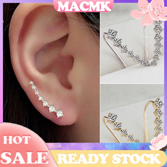 Khuyên Tai Dạng Móc Đính Đá Zircon Thời Trang Cho Nữ