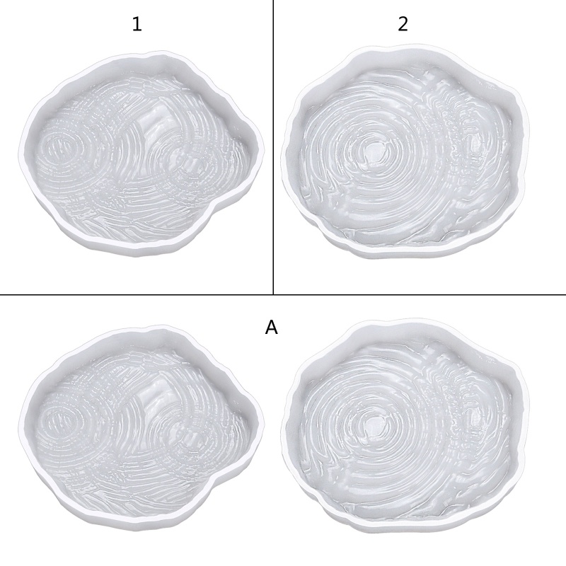 Khuôn Silicone Làm Đế Lót Ly Bằng Epoxy Resin Pha Lê UV DIY Sáng Tạo Trang Trí Nhà Cửa