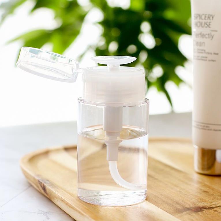 [SIÊU RẺ] [120ml,150ml,200ml] Chai Nhựa Pet Chiết Mỹ Phẩm Toner Có Nút Nhấn Tiện Lợi , Lọ Chiết Nước Tẩy Trang .