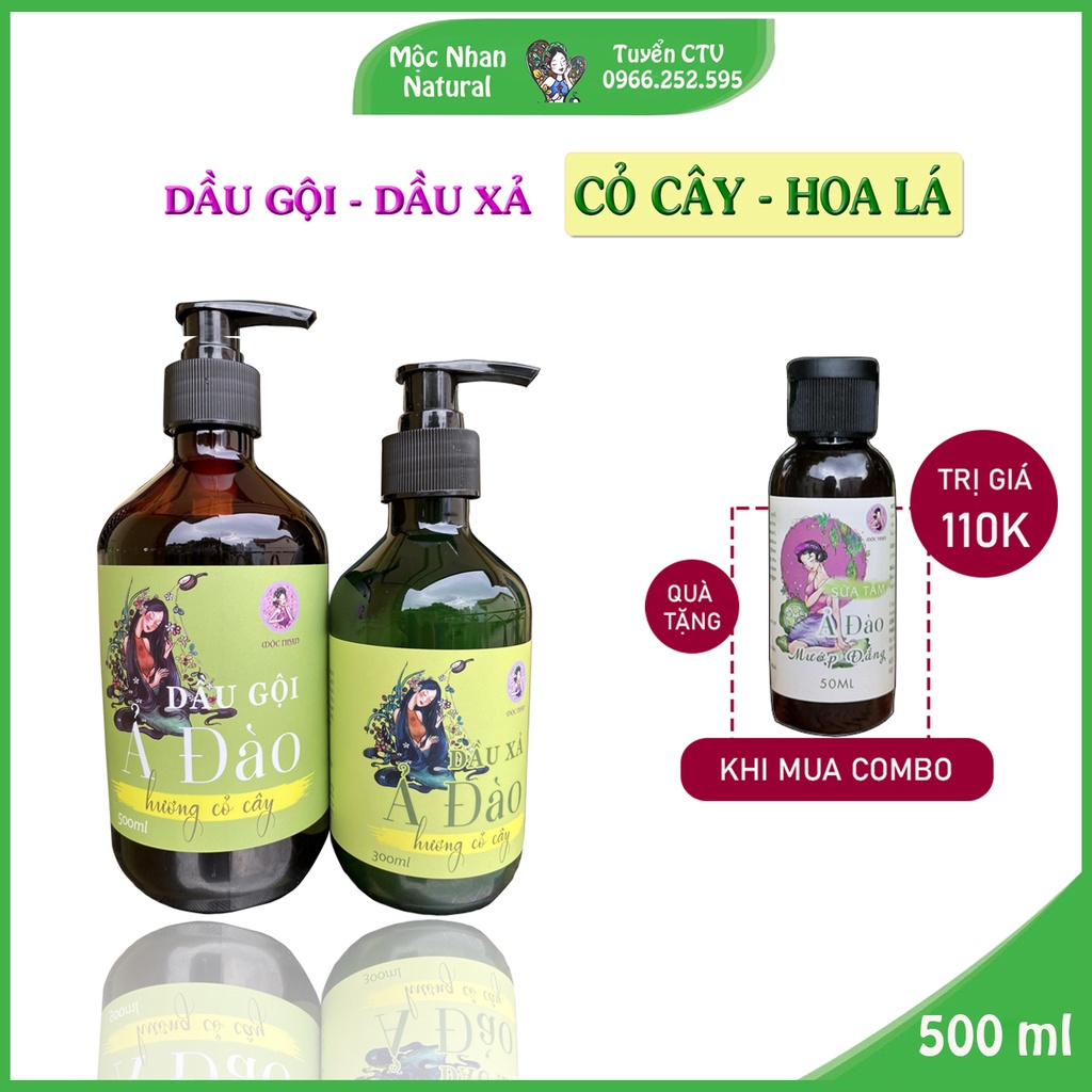 Dầu Gội Thảo Dược Mộc Nhan, Sạch Gầu, Hết Rụng Tóc, Hết Ngứa, Mộc Nhan Natural