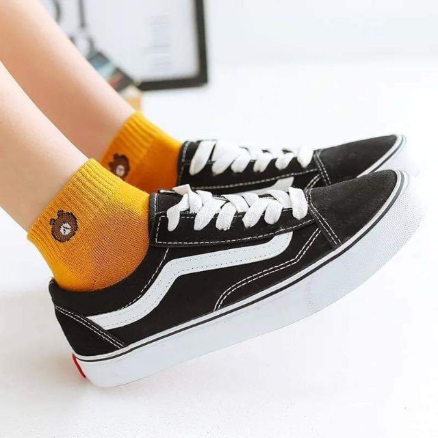 Combo 5 Đôi Tất Gấu Thêu Siêu Cute - Siêu Hot Hàng Loại 1