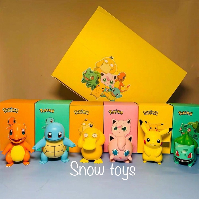 Mô Hình Pikachu, Phim Hoạt Hình Pokemon, Thích Hợp Trang Trí, Decor, Bộ Sưu Tập, Làm Quà Tặng - Full Box