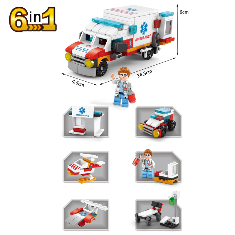 LEGO Đồ Chơi Lắp Ráp Mô Hình Xe Tăng Quân Đội 6 Trong 1 Diy Cho Bé