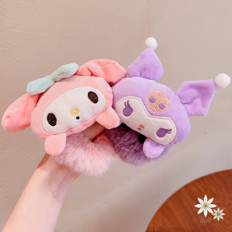 Hàng Mới Về Dây Buộc Tóc Đính Búp Bê Hoạt Hình Sanrio Dễ Thương Thời Trang Thu Đông Cho Nữ
