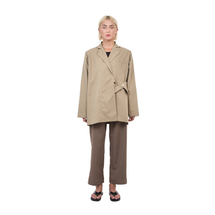 Là min - Áo CARAMEL OVERSIZED BLAZER