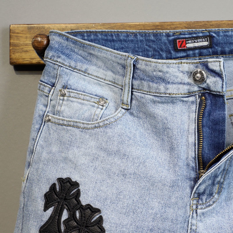 Quần jeans Dài Thêu Chữ Thập Thời Trang Mới Cho Nữ