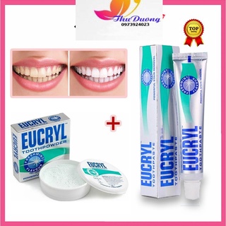 Combo kem đánh răng và bột làm trắng răng Eucryl