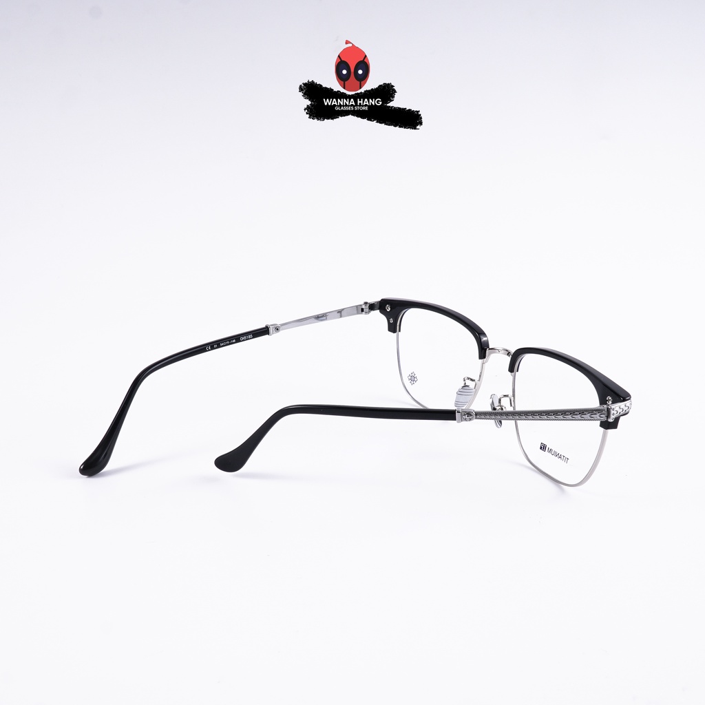 Gọng kính nhựa nam nữ đẹp Chrome Hearts chống tia UV cao cấp Wanna Hang CH5185 WHCH55