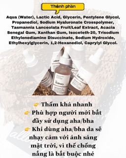 Tinh chất THE ORDINARY LACTIC ACID 5% - 10% + HA