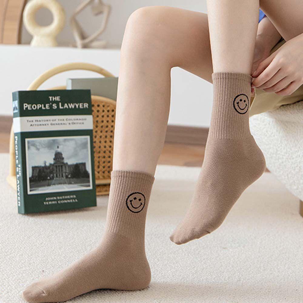 SOMEDAYZL Vớ Cotton Thoáng Khí In Họa Tiết Hoạt Hình Dễ Thương Thời Trang Cho Nữ