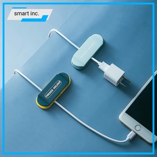 Móc Dán Tường Kẹp Giữ Dây Cáp Phích Cắm Dây Điện 😈FOLLOW😈 Móc Treo Dán Nẹp Đỡ Cục Sạc Cốc Sạc Gọn Gàng Cố Định Cáp