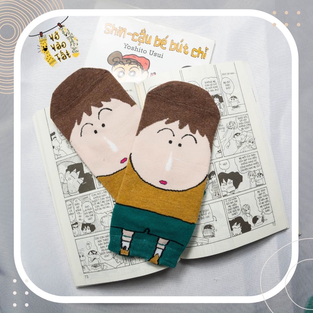 TẤT VỚ CỔ NGẮN HÌNH SHIN ĐÁNG YÊU