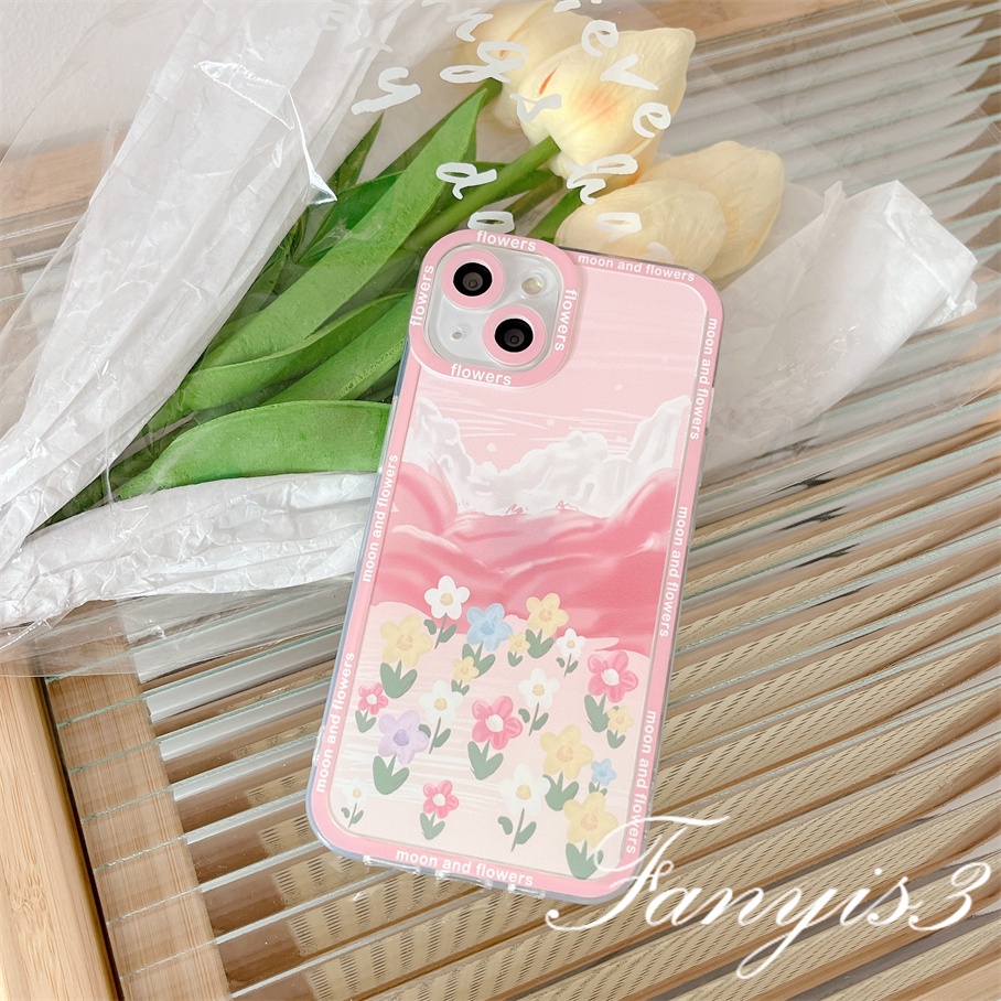 Ốp Điện Thoại TPU Mềm Trong Suốt In Hình Hoa Tulip Cho iPhone 14 13 12 11 Pro Max X XR Xs Max 8 7 6 6s Plus SE 2020