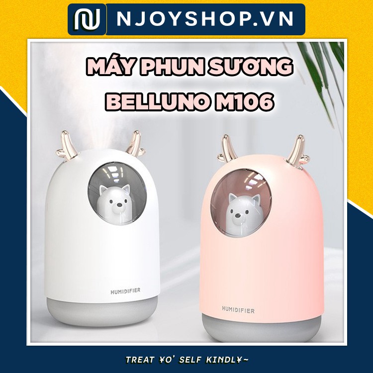 MÁY PHUN SƯƠNG GẤU CUTE BELLUNO M106 KIÊM ĐÈN NGỦ CHẤT LIỆU ABS CAO CẤP SỬ DỤNG CHO VĂN PHÒNG PHÒNG NGỦ BÀN LÀM VIỆC