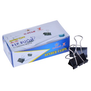 Hộp 12 cái Kẹp Bướm G-Star 32mm