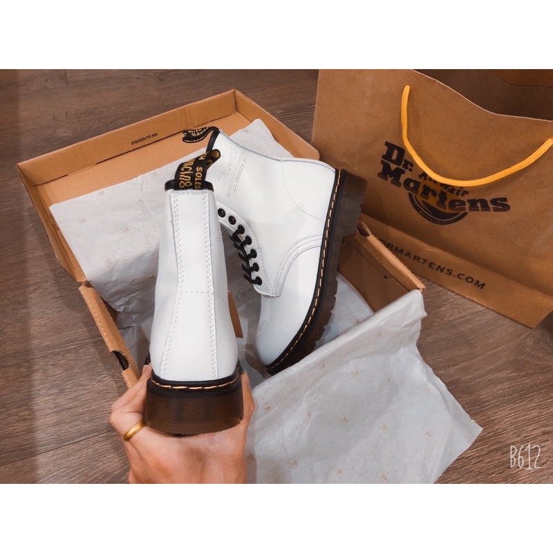 GIẦY DR MARTEN TRẮNG 1:1 CAO CẤP