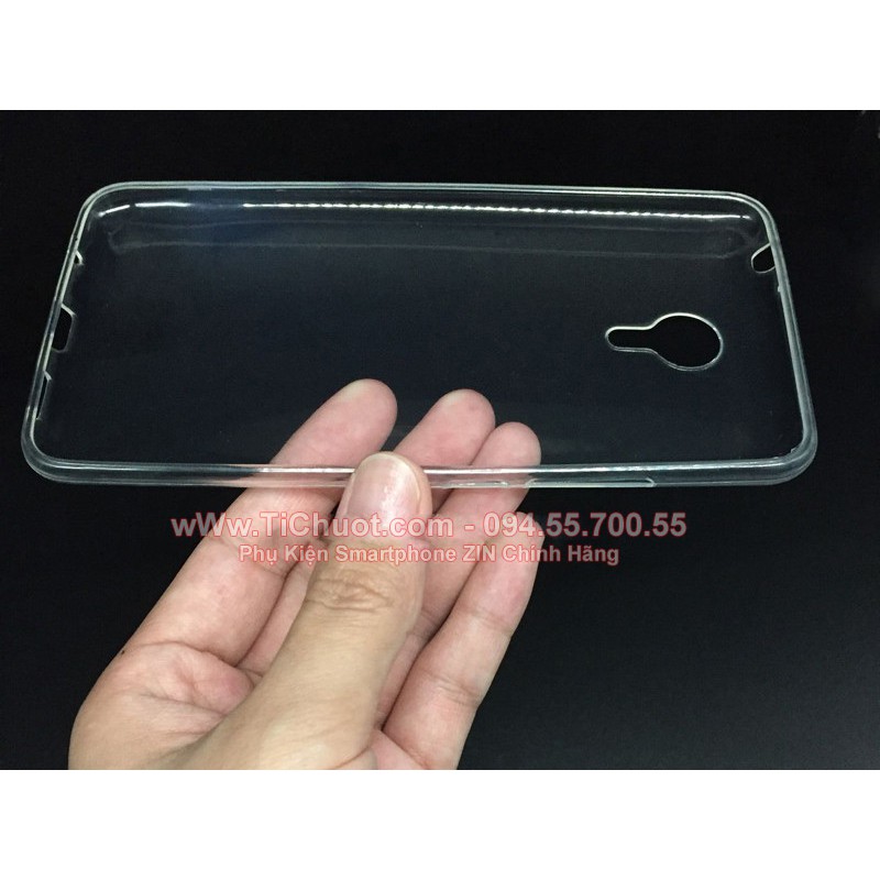Ốp lưng Meizu M1 Metal 5.5&quot; Silicon Dẻo Trong Suốt
