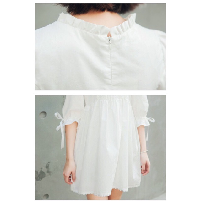 Đầm trắng dự tiệc ren thêu | BigBuy360 - bigbuy360.vn