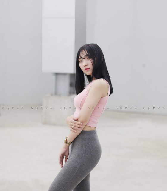 Quần legging lưng liền AGE2X (mẫu xám trơn) | BigBuy360 - bigbuy360.vn
