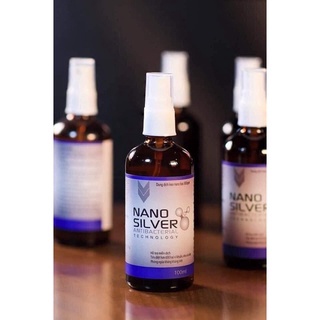 Tinh chất nano bạc kháng khuẩn, nano silver 850ppm, chai dạng xịt 100ml