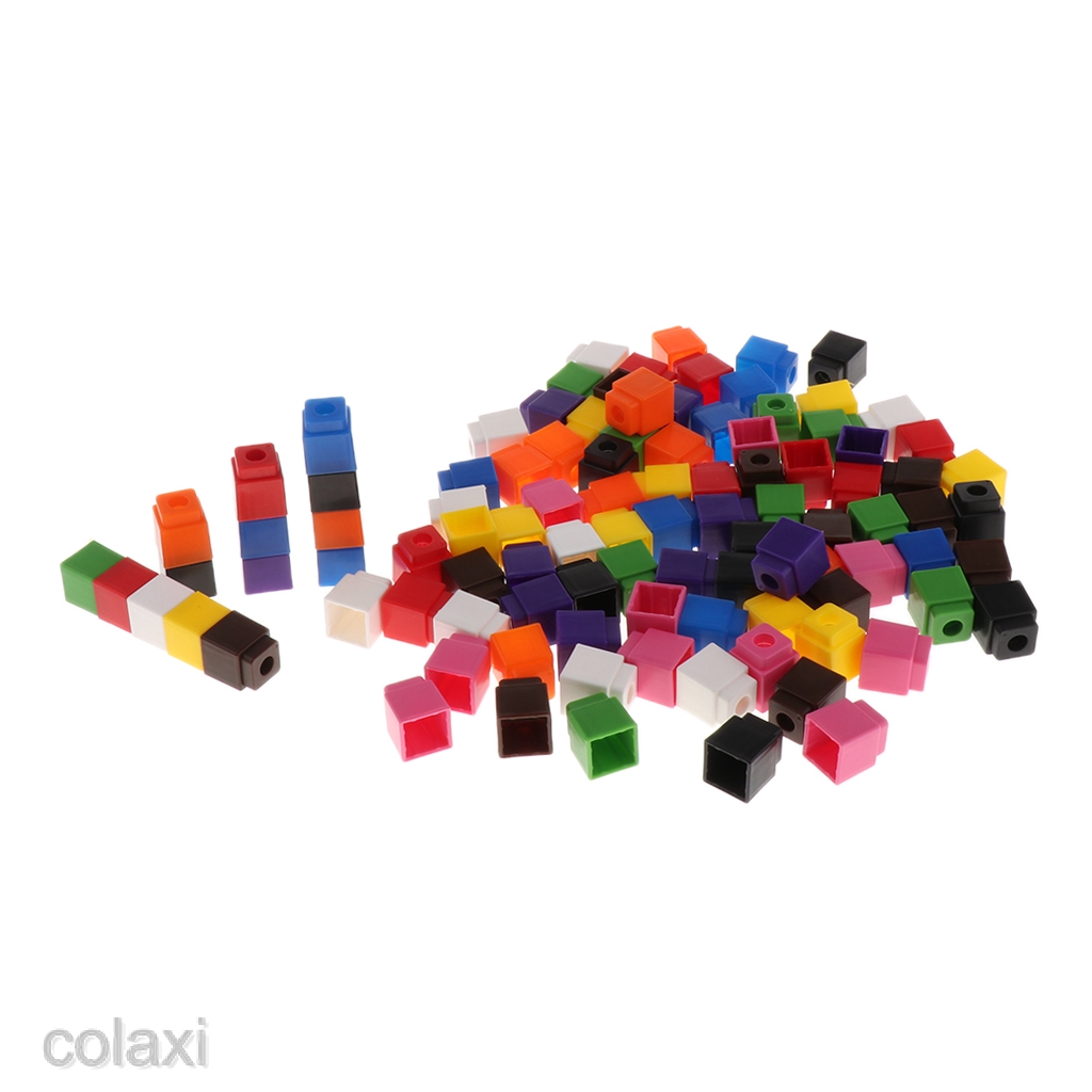 [COLAXI] Learning Resources Mathlink Cubes 100pc Set Early Maths Educational Activity