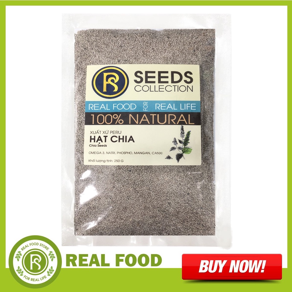 Túi Hạt Chia Thương hiệu REAL FOOD  ( nhiều lựa chọn)