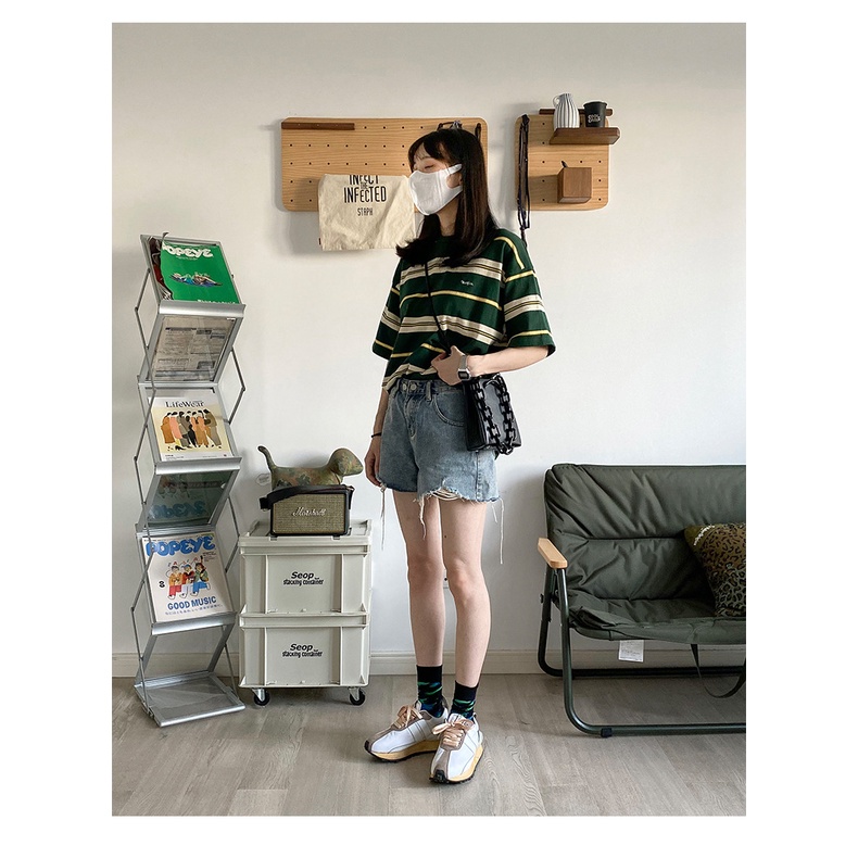 Vớ cổ cao cá tính Nam Nữ Unisex Tất dài cao cổ Phong cách đường phố cao cấp cotton in hình Hoạt hình Hàn Quốc