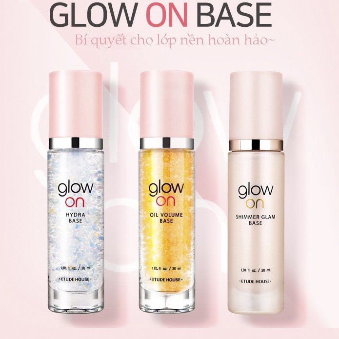 - Tinh chất lót dưỡng ẩm GLOW ON BASE giá 240k