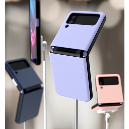 Ốp Điện Thoại Màu Tím / Đen / Hồng / Xanh Navy Cho Samsung Galaxy Z Flip 4 / Z Flip 4 5G Màu Sắc