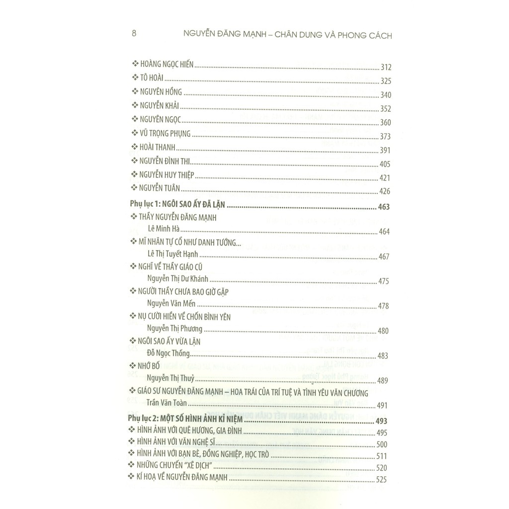 Sách - Nguyễn Đăng Mạnh - Chân Dung Và Phong Cách