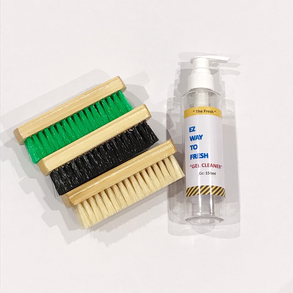 Bộ dung dịch vệ sinh Fresh Cleaner (1 chai dung dịch + combo 3 bàn chải)