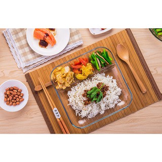 Khay ăn cơm Pha Lê trong suốt phong cách Bắc Âu