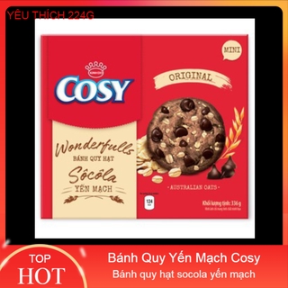 bánh quy hạt socola yến mạch cosy original 224gr