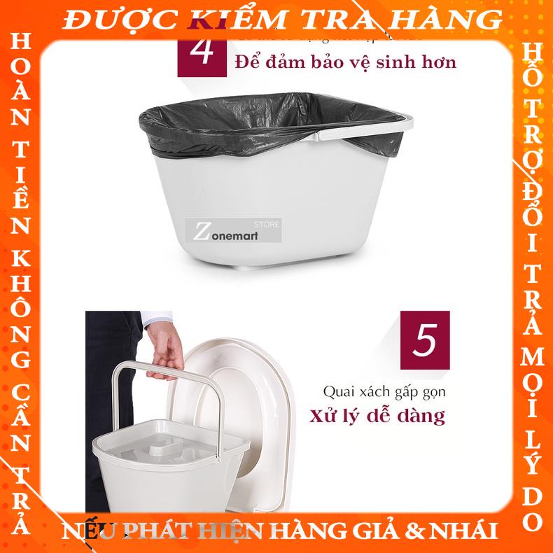 Bô vệ sinh trong nhà cho người già bà bầu trẻ em B088 bồn cầu di động người lớn dongminh