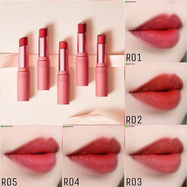 [ KHÔ MÁU ] Son Lì Black Rouge Rose Velvet Lipstick | BigBuy360 - bigbuy360.vn
