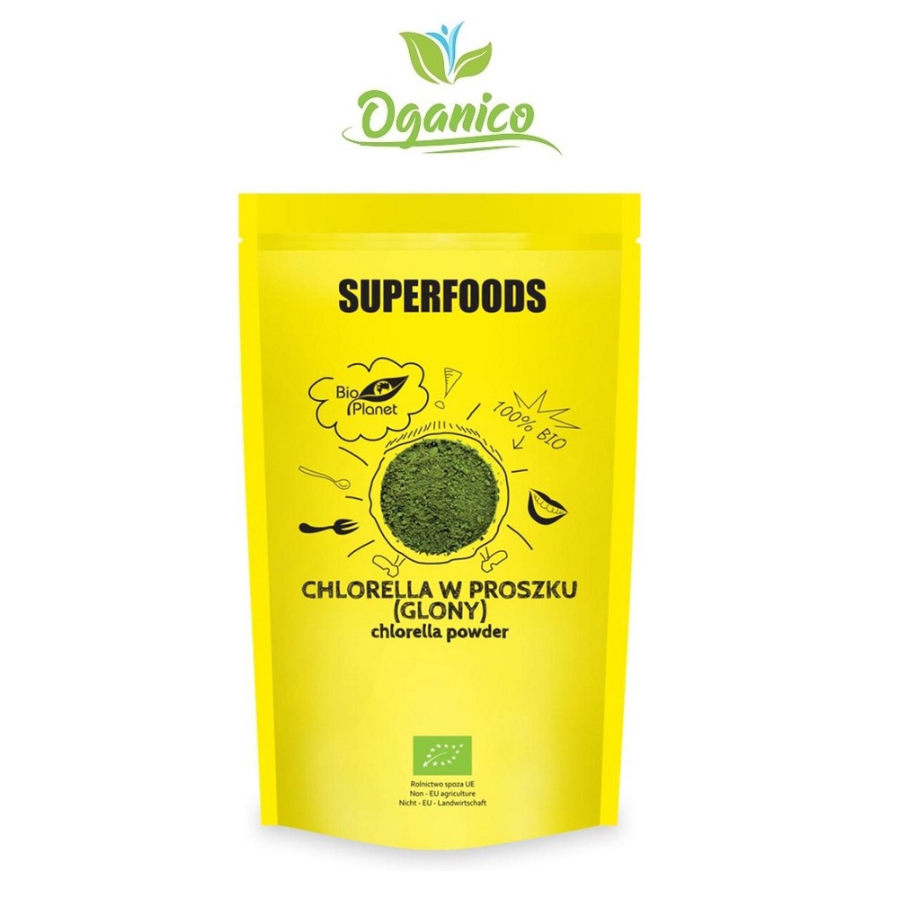 Bột tảo hữu cơ / ORGANIC / Bột tảo lục Chlorella hữu cơ Bio Planet, Nhập Khẩu Ba Lan