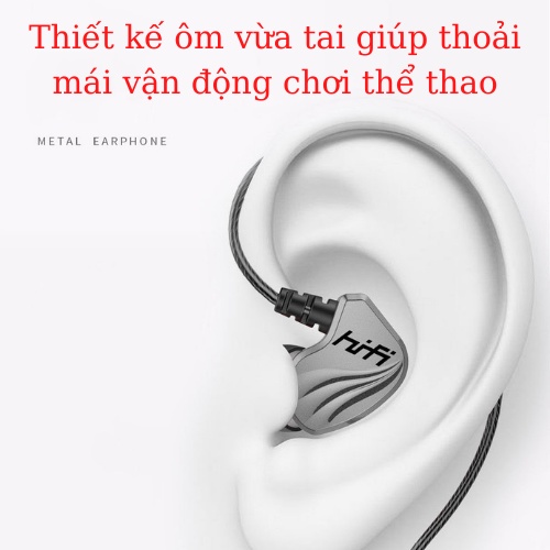 Tai Nghe Phone Nghe Nhạc Chơi Game HiFi, QKZ AK2 Pro 2022 Mới Nhất Âm Thanh Super Bass, Dây Chống Rối, Có Mic Đàm Thoại