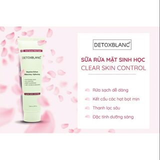 Sữa rửa mặt sinh học detox blanc