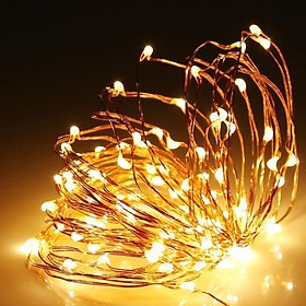 DÂY ĐOM ĐÓM FAIRY LIGHT 3 MÉT 5 MÉT 10 MÉT DÙNG PIN AA CÓ CHẾ ĐỘ NHÁY + Tặng 3v pin AA