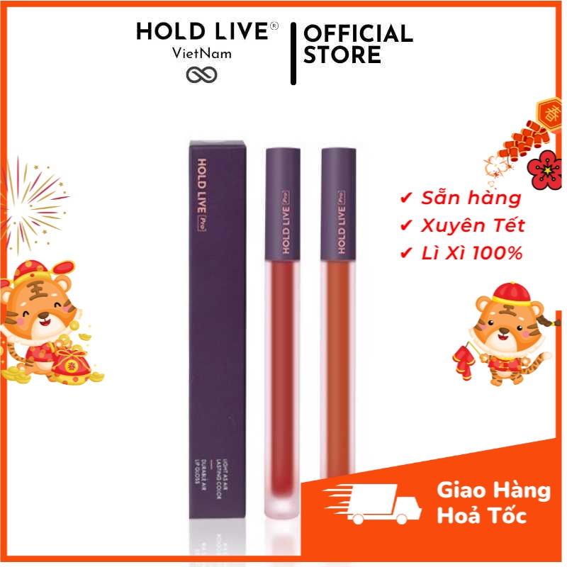 [Có sẵn] Son kem lì Hold Live nắp tím Durable Air Mềm mịn lâu trôi giữ màu 5h Son nội địa trung chính hãng HL371