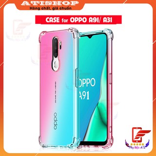 Ốp lưng Oppo A91/ A31- Chống sốc-Dẻo- Trong suốt