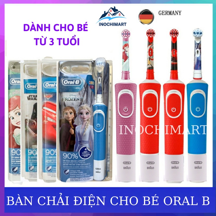 Bàn Chải Điện Cho Bé ORAL B KIDS Từ 5+ Tuổi - Hàng Đức