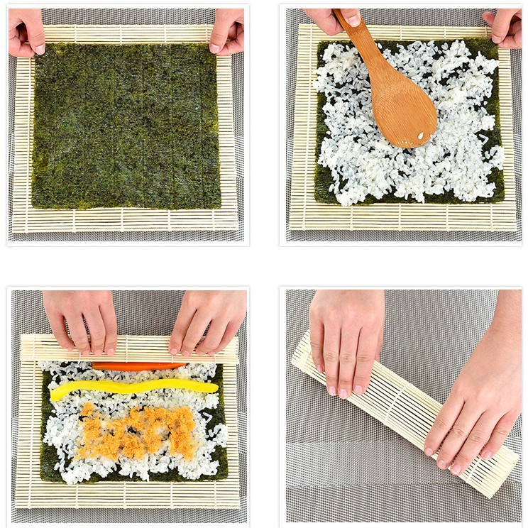 [HÀNG CÓ SẴN] Mành bằng tre cuộn sushi dễ dàng