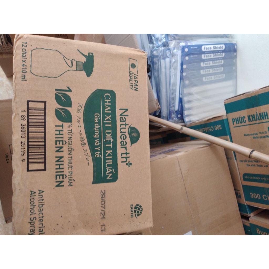 Bình xịt khử khuẩn gia dụng và y tế NATUEARTH, 100% từ nguồn thực phẩm thiên nhiên, khử khuẩn dụng cụ y tế