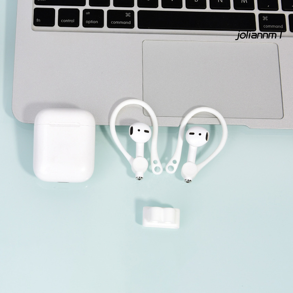 1 Cặp Móc Tai Nghe Không Dây Bằng Silicon Mềm Chống Thất Lạc Cho Airpods