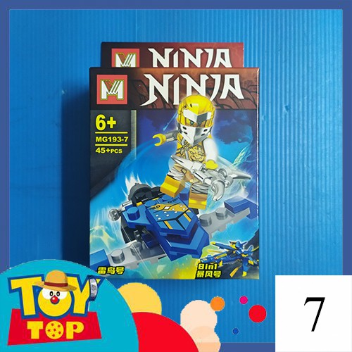 [Một hộp] Non - lego ninjago lắp ghép ninja trên tàu bay mini chiến đấu season 13 không giáp vai MG193