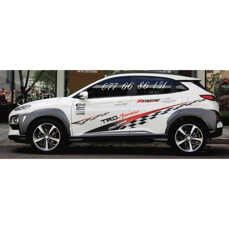 Tem Dán Sườn Xe Huynhdai Kona